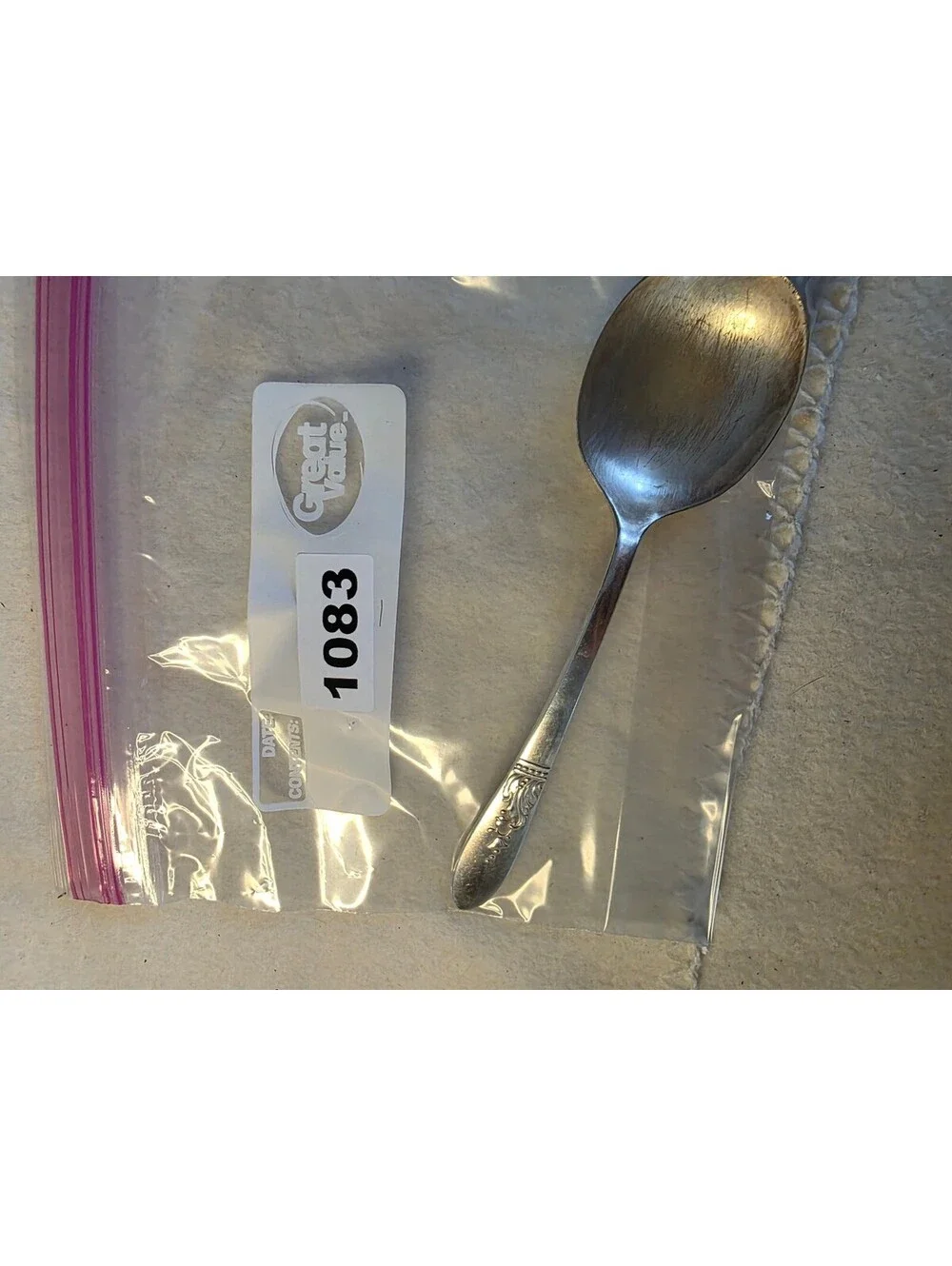 Vintage Wm A Rogers A1 Plus Oneida Silverplate Oval Soup Spoon Floral 6.75